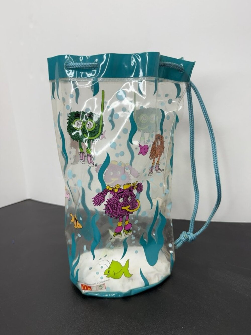 Y2K Clear Bucket Bag Backpack McKids McDonalds Fry Kids Underwater Theme Rare
